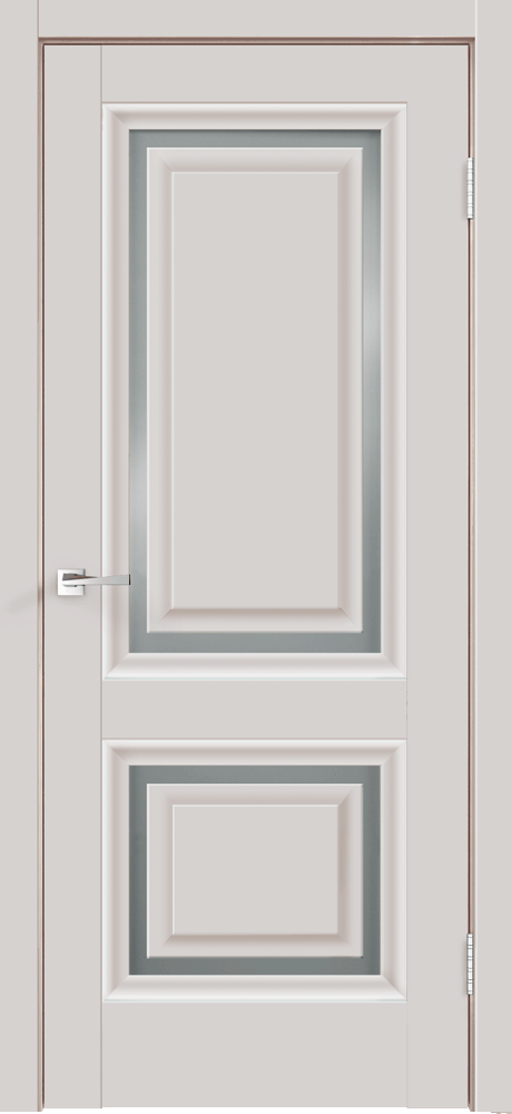 Дверное полотно Экошпон FLY 1 800х2000 цвет Серый Эмалит