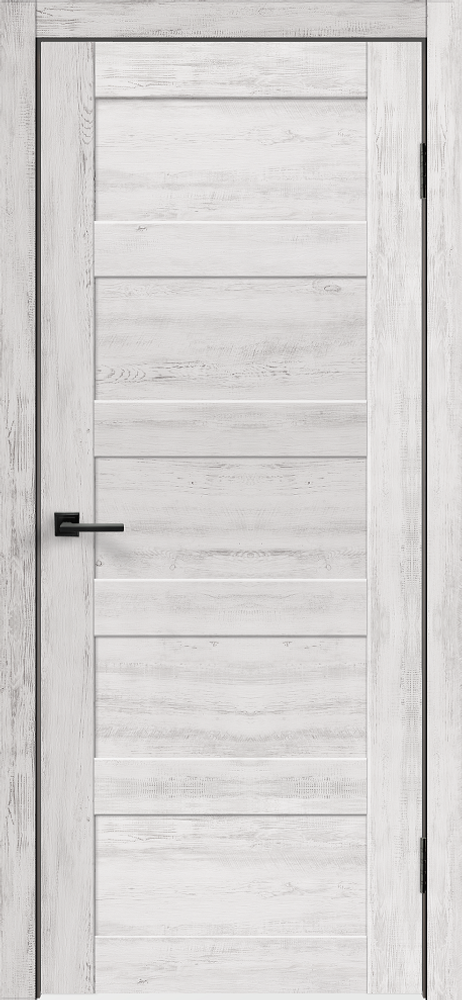 Дверное полотно Экошпон TREND 5P 600х2000 цвет Санторини белый