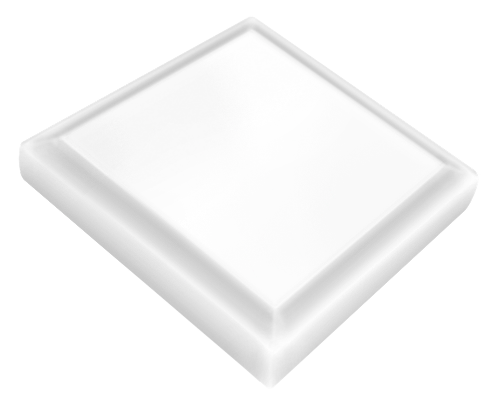 декор квадрат Эмаль цвет Белый 80х 80х16