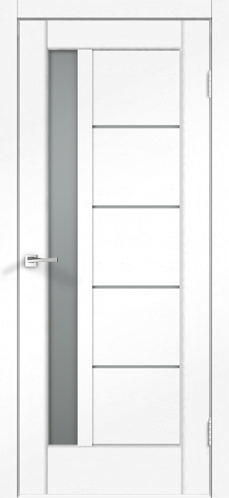 Дверное полотно SoftTouch SoftTouch PREMIER 3 900х2000 цвет Ясень белый структурный стекло Мателюкс
