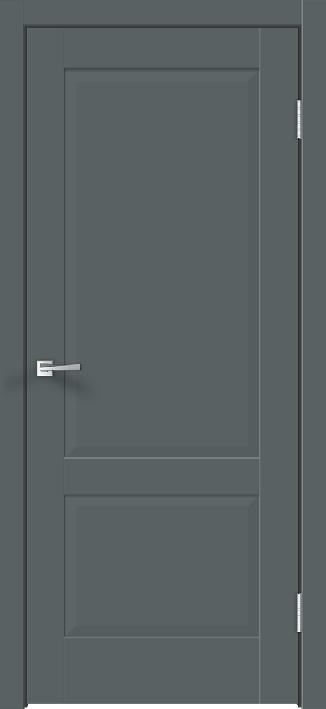 Дверное полотно Экошпон ALTO 11 2P 600х2000 цвет Темно-серый Эмалит