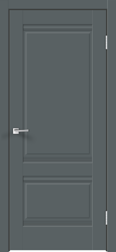 Дверное полотно Экошпон ALTO 2P 800х2000 цвет Темно-серый Эмалит
