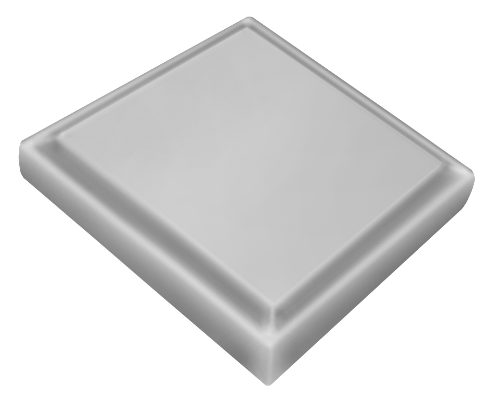 декор квадрат Эмаль цвет Светло-серый 80х 80х16