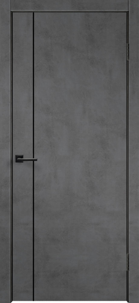Дверное полотно Экошпон TECHNO MV1 800х2000 цвет Муар темно-серый