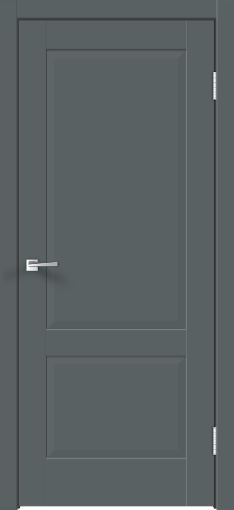 Дверное полотно Экошпон ALTO 11 2P 700х2000 цвет Темно-серый Эмалит